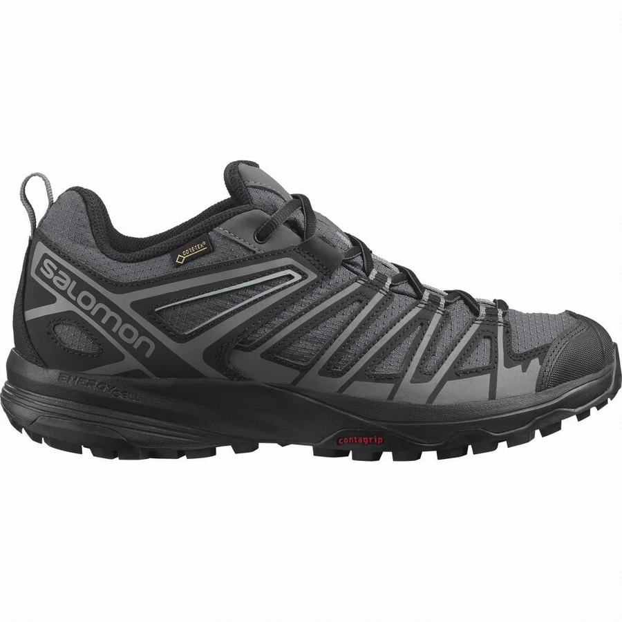 Salomon X Crest Gore-tex Vandringsskor Herr Svarta [TLC7464XI]